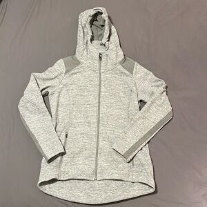 Warm and cozy Athleta Triumph long hoodie